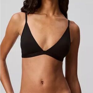 NWT Calvin Klein Black Form To Body Lightly lined Triangle Bralette size M